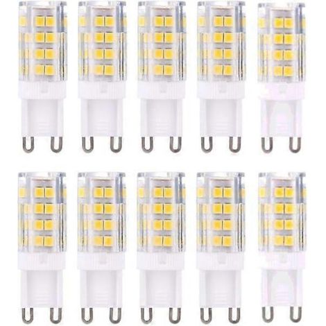 Ampoules LED G9, blanc chaud 3000K 5W, lot de 10 (1/5)