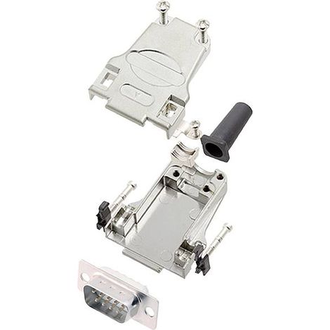 encitech DTZF09-DBP-W-K 6355-8044-01 KIT connettori maschio SUB-D 180 ° Numero Poli (num): 9 Punte a saldare 1 pz.