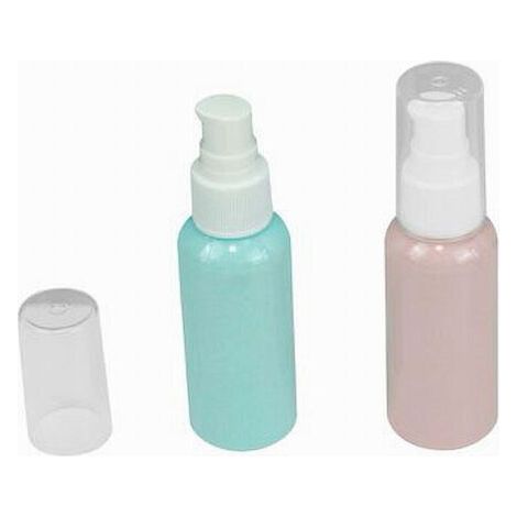 Set 4pz Bottiglia Viaggio Vuota 50ml Dispenser A Pompa Per Crema Cosmetici 79380