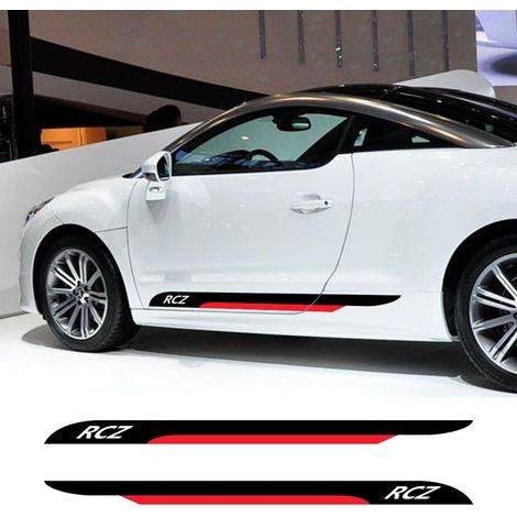 Autocollant Latéral Porte Voiture - Film Vinyle PVC Épais - Résistant UV Pluie - Pour Personnalisation Extérieure Automobile - 2 Pièces (1/5)