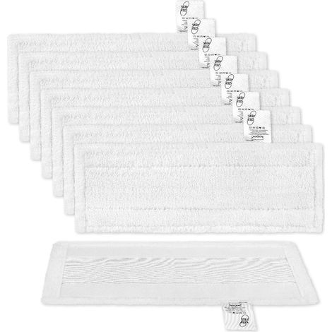 8 Mikrofaser-Tuchset Kompatibel für Kärcher Dampfreiniger Zubehör EasyFix SC 2, SC 3, SC 4, SC 5 Bodendüse, Waschbar Bodentücher (1/5)