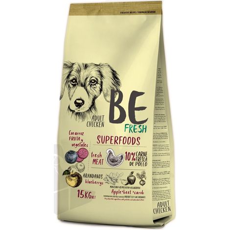 Be Fresh Adult Chicken - Comida para Perros Adultos de Pollo - 15 Kg