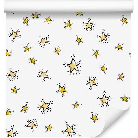 Carta da parati con stelle per soggiorno e camera da letto, 50x1000 cm (1/5)