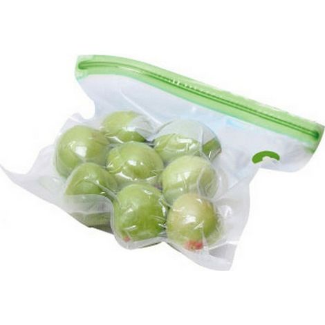 TM Elektron TMVAC274 Kit of 10 Wiederverwendbare Zip-Vakuum-Verpackungsbeutel Größe L