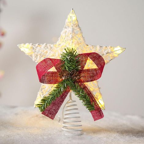 Pointe de sapin de Noël 3D - Étoile de sapin de Noël et décoration de Noël für den täglichen Gebrauch (1/5)