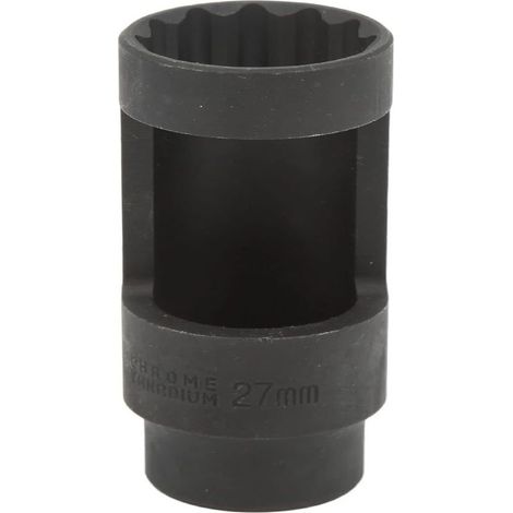 Einspritzdüsen-Steckschlüssel – 27 mm – 1/2-Zoll-Antrieb – 12-kant – Vanadiumstahl mit Manganbeschichtung – Für Kfz-Reparaturen – 1 Stück (1/5)