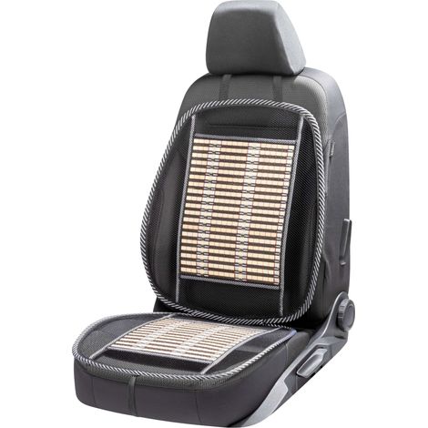 Atmungsaktive Bambus-Sitzauflage, Auto-Sitzauflage beige/schwarz, 1 Stück (1/5)