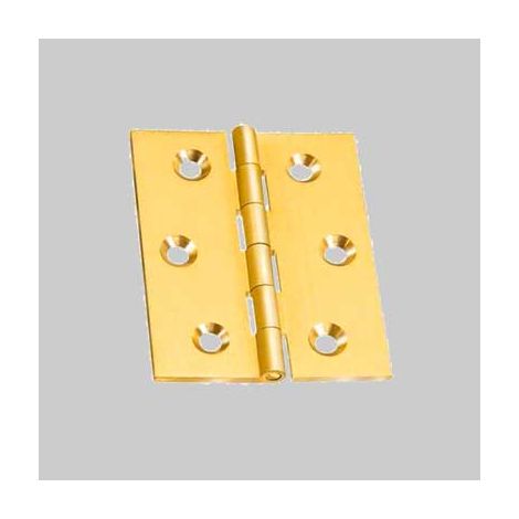 Cerniera fresata piana 30x25 mm - bronzato conf. da 24 pz