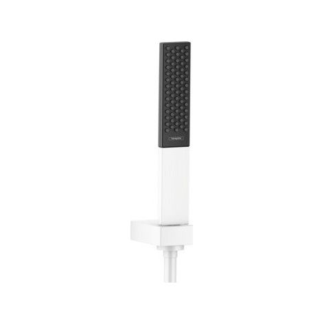 Set Porter 1,60 m/Douchette 100 1jet blanc mat