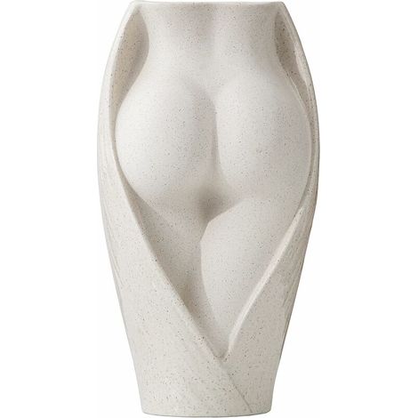 JKWG Vase en céramique vase blanc pour l'herbe de la pampa, vase créatif corps design vase à fleurs vase décoratif moderne corps de femme idéal pour fleurs séchées et fleurs petits vases faits à la ma (1/5)