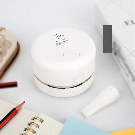 Nettoyeur de bureau Mini aspirateur de bureau Dépoussiéreur de bureau Jaune (1/5)