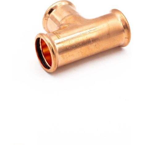 PrimaPress 35mm Copper Pressfit Equal Tee - Certified & Durable (1/2)