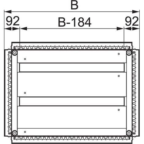 Kabineneinstieg 2 Eingänge 600x600 SF - SCHNEIDER: SF - Maße 600x600 mm, 2 Eingänge.