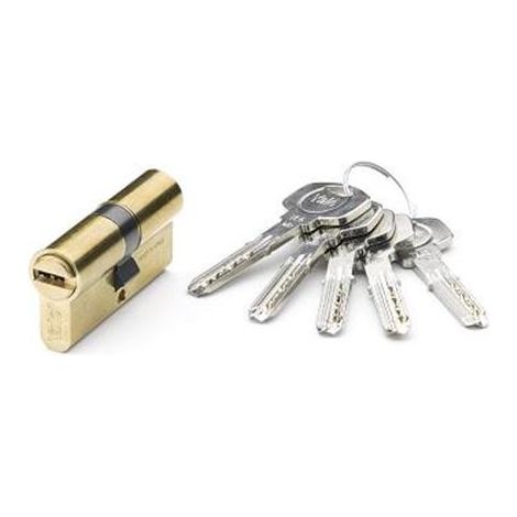 Cilindro Seguridad 30x50 Laton Doble Embrague