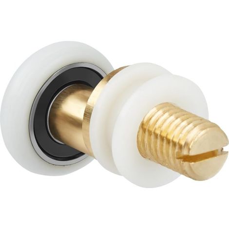 Roulette de Porte de Douche, 23mm Roulette Porte Coulissante Douche de Remplacement pour Rouleau kit 8 Pièces (1/5)