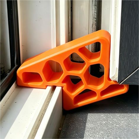 Window Stoppers No Drilling Pack of 2 Bay Window Wedge Open Window Stopper for Air Vent, Reusable Stop for Home, Apartment, Office and Hotel (1/5)