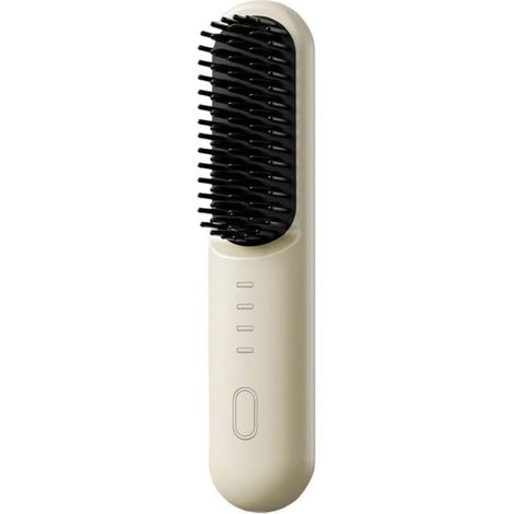 à Cheveux électrique Portable sans Fil, lisseur, Peigne à Lisser, Outil de Coiffure pour Voyage et Usage Quotidien, Peigne électrique léger 204.5cm