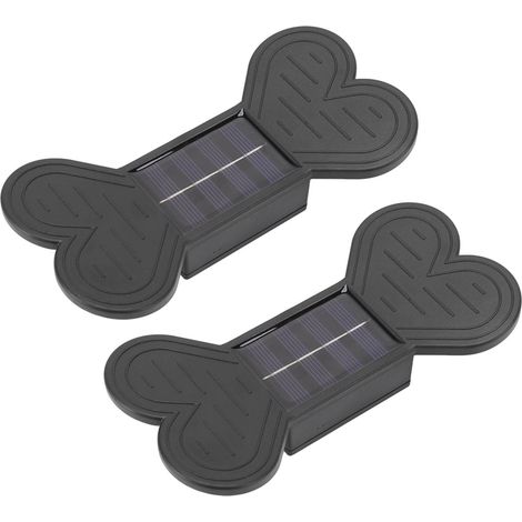 Set mit 2 wasserdichten Solar-Wandleuchten mit warmweißem Licht, ABS-Solar-Wandleuchten für Garten- und Hofdekoration (1/5)