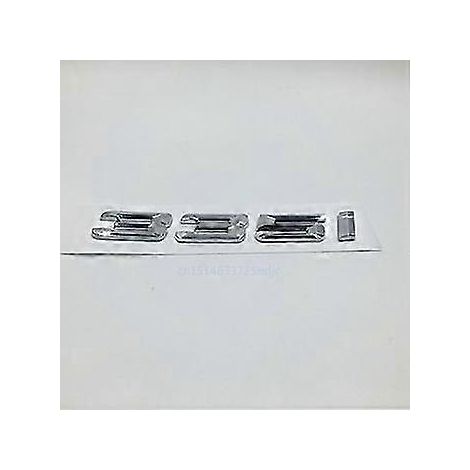 Autocollants logo chromés pour coffre arrière de BMW Série 3 E30 E36 E46 E90 F30 (318i, 323i, 320i, 325i, 328i, 316i, 330i) - Couleur : 335i (1/4)