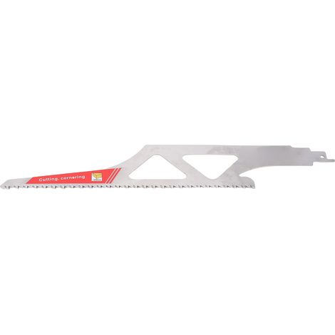 Lame de scie alternative de 302 mm de longueur, 6 dents par pouce, en acier inoxydable, à lame irrégulière pour la découpe du bois, des tuyaux en PVC et du plastique