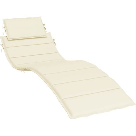 Maison Exclusive - Sonnenliegen-Auflage Creme 186x58x4 cm Oxford- (1/5)