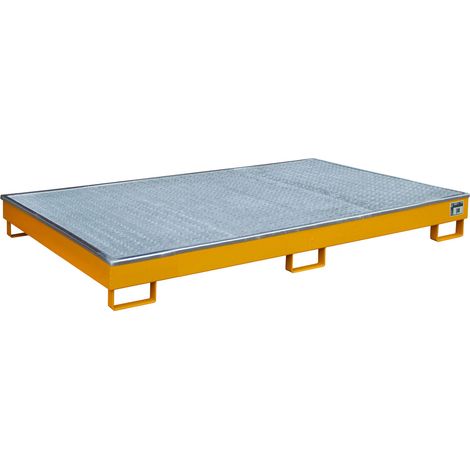 Bauer Regalwanne mit PE-Einsatz RW-GR 2200-1 PE, lackiert, Gelborange