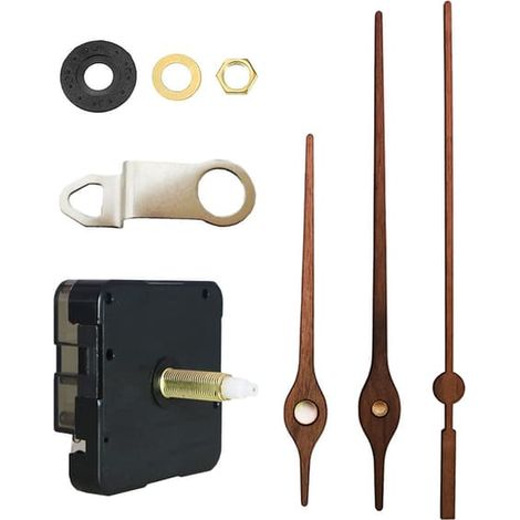 Mécanisme d'horloge silencieux avec axe de 28 mm - Emballage individuel (1/4)