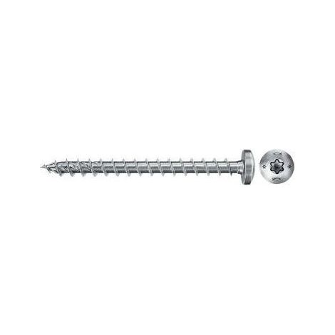 Fischer Power-Fast II Ptf 5,0 X 70 - Pzas: 50 - Tornillo aglomerado con Cabeza Redonda - Engarce Tx - Rosca Total y Cincado