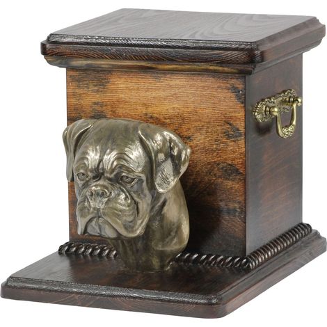 Boxer, Boxer I - un'urna per le ceneri di un cane con una statuetta, un'urna elegante per un cane, un'urna unica con un busto di un cane di Art-Dog (1/5)