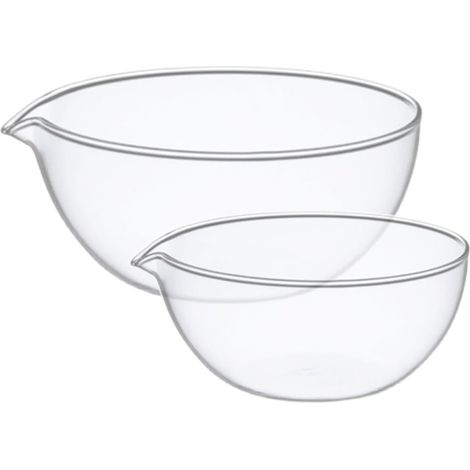 rond en verre résistant à la chaleur 200 ml avec bec verseur