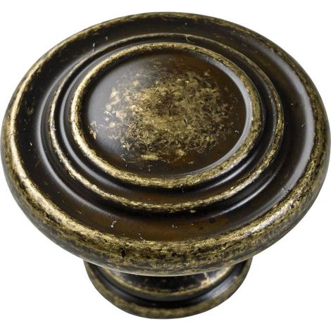 Hettich Möbelknopf Zinkdruckguss bronze Ø 32,0 x 25,0 mm - 1 Stück Möbelbeschläge