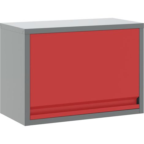 Armoire à outils avec stockage Rouge et Gris 50 x 25 x 35 cm (1/5)