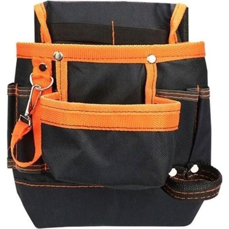 HONORNIC - Sac à outils, Sac à outils en tissu, Sac de ceinture d'électricien d'entretien, Sac de taille d'outil de matériel pratique, Sac à (1/5)