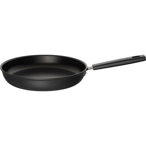 Fiskars Poêle, Ø 30 cm, Adapté à toutes Plaques de Cuisson, Aluminium/Plastique, Résiste aux rayures, Revêtement Antiadhésif, Gamme Hard Face, Noir, 1052225 (1/3)