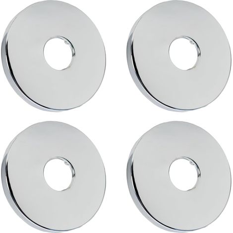 Rosace Mitigeur Douche Acier Inoxydable (3/4) Ø 27 mm x Ø 90 mm x hauteur 10 mm 4pcs, Rosace Robinet, Garniture Pour Robinet De Douche Muraux (4, 90x10mm Argent) (1/5)