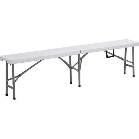 Panquette avec plateau et piétements pliants cm 183 X 25 X 43 jardin terrasse fête