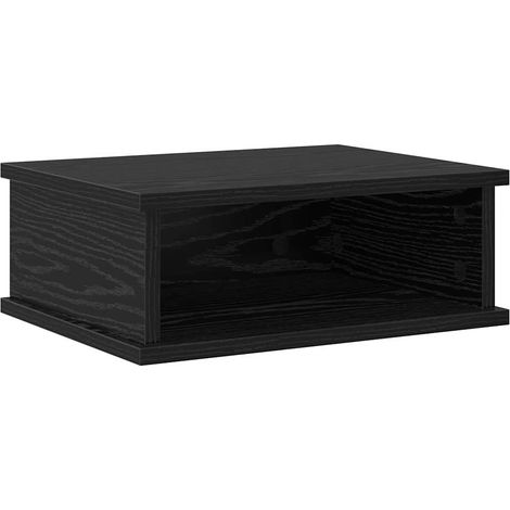 Maison Exclusive - Comodino Rovere Nero 40 x 31 x 15 cm Legno multistrato