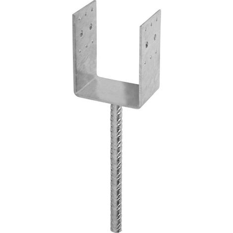 Pied de Poteau à Ancrer Type Pau - 101x110x250x20x4 mm - D-Work (1/3)