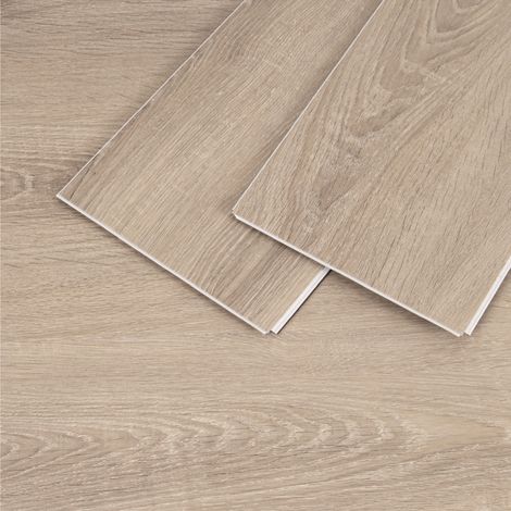 Pavimento vinílico SPC ORIGIN taupe, sistema click, grosor 6,5 mm, 1 pack 1,51 m², antideslizante, resistente a la humedad, IXPE - MOG CASA