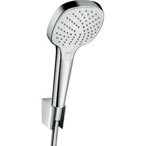 Hansgrohe Croma Select E - Doccetta a mano Vario Porter, set 1,60 m, bianca/cromata 26413400