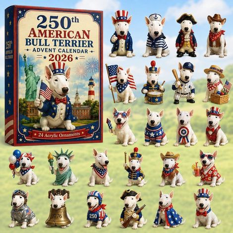 Bulldogge mit Flagge Adventskalender 2026 Edition 250 2D