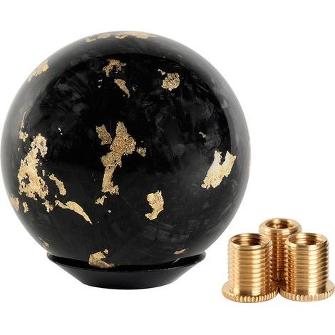 Car customization parts: Forged carbon fiber shift knob, automatic transmission shift knob - Gold (1/3)