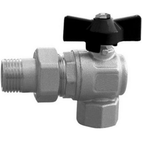 VALVOLA A SFERA AD ANGOLO PER COLLETTORI 1/2''  DN 15  PN 40