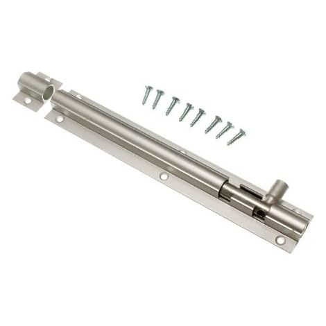 One Stop DIY Lot de 20 loquets coulissants en aluminium brossé pour porte de salle de bain 150 mm
