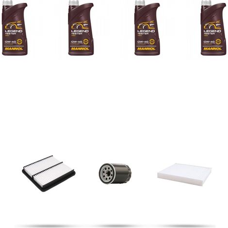 Kit tagliando 3 FILTRI e 4L OLIO compatibile con Honda Insight 1.0 56kw dal 2006 (1/5)