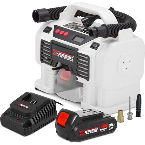 Gonfleur - dégonfleur sans fil 20V avec batterie 2Ah - X-Performer (1/4)
