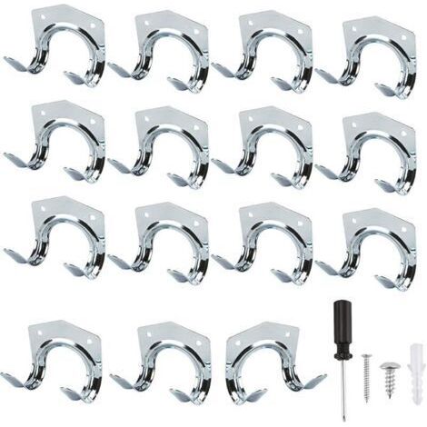 BUNTHAUS Lot de 15 crochets multi-outils robustes pour rangement maison et garage