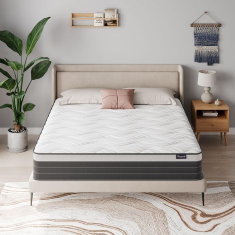 Matelas Hybrid Gel Mémoire Ressorts 7 Zones OekoTex 26cm 160x200 (1/5)