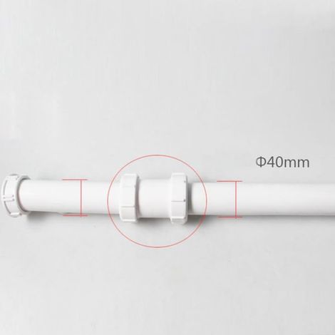 1PCS Raccord Tuyau Droit PVC 40mm - Connexion Extension - Plomberie Baignoire Évier Douche Lumiryn (1/5)