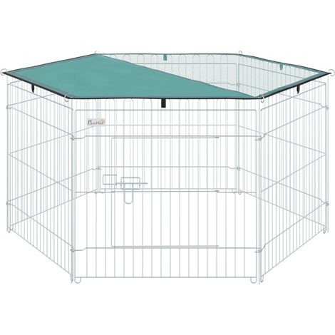 Parc à Chiens, Design Pliable, Protection Contre les Intempéries, Matériaux Durables (1/2)